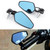 2pcs 7/8in Handlebar End Rearview Mirrors AntiGlares 180 Degree Adjustable Universal for Motorcycle