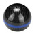 Universal Carbon Fiber 6 Speeds Spherical Shift Knob Stick Head with Mounting Adapters(Black Blue Edge )