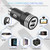 12V-24V 3.1A Universal Aluminum Alloy Dual USB Car Charger Socket Power Adapter Black