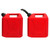 10L Fuel Oil Storage Tank Static Free Shockproof Auto Shutdown Safe Portable Gasoline Tank for RV Camper SUV Speedboat Red