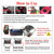 Xuyuan 4000w Car Inverter with LED Color Ambient Light 4 USB Charger Vehicle Power Converter12V