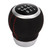 Car 6 Speed Gear Shift Head Silver Ring Ergonomic Wear Resistant Replacement for Subaru Black Top