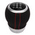 Car 6 Speed Gear Shift Head Silver Ring Ergonomic Wear Resistant Replacement for Subaru Black Top