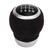 Car 6 Speed Gear Shift Head Silver Ring Ergonomic Wear Resistant Replacement for Subaru Black Top
