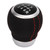 Car 6 Speed Gear Shift Head Silver Ring Ergonomic Wear Resistant Replacement for Subaru Black Top