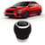 Car 6 Speed Gear Shift Head Silver Ring Ergonomic Wear Resistant Replacement for Subaru Black Top