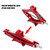 1 T Ton Tonne Scissor Jack Lift Wind Up for Car Van Garage Home Emergency Tool Red