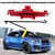 1 T Ton Tonne Scissor Jack Lift Wind Up for Car Van Garage Home Emergency Tool Red