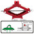 1 T Ton Tonne Scissor Jack Lift Wind Up for Car Van Garage Home Emergency Tool Red