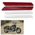 Pair of Hard Saddlebag Latch Cover Reflectors for FLHT FLT FLHX 2014-2017 Red