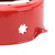 Starter Shroud Fan Flywheel Cover Red Metal Recoil Pull Starter Cooling Fan Cover for GX160 5.5HP GX200 6.5HP Engines