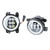 2Pcs Bumper Fog Lights Waterproof 4Inch LED High Brightness Fog Driving Lights Replacement for Jeep Wrangler