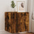 vidaXL TV Wall Cabinet with LED Lights Smoked Oak 40.5x35x40 cm