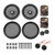 6.5inch Car Speaker Crossovers Tweeters Set High Fidelity Component Speaker System Sensitive for Home Car Public Place