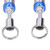 2pcs Trunk Lifting Spring Adjustable Automatic for Auto Tail Boot Lid Rising Lowering Remote Open Device Silver Blue