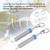 2pcs Trunk Lifting Spring Adjustable Automatic for Auto Tail Boot Lid Rising Lowering Remote Open Device Silver Blue