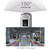 Back Up Camera Night Vision 360 Degrees Rotatable 12 to 24V for Yachts Boats Cars SUVs Campers Trucks CAM982‑C Chrome