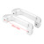 Car Interior Aluminum Alloy Chrome Door Handle Trim for Land Rover Defender 110 90 2007‑2016