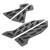 Pair of Aluminum Motorcycle Foot Pegs Footrest Step Pad for Yamaha NMAX155 NMAX125 Titanium