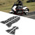 Pair of Aluminum Motorcycle Foot Pegs Footrest Step Pad for Yamaha NMAX155 NMAX125 Titanium