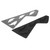 Pair of Aluminum Motorcycle Foot Pegs Footrest Step Pad for Yamaha NMAX155 NMAX125 Titanium