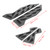 Pair of Aluminum Motorcycle Foot Pegs Footrest Step Pad for Yamaha NMAX155 NMAX125 Titanium