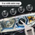 Car Headlight Restoration Kit,Headlight Polish Repair Renovation Kit with 200ML Repair Liquid,Gloves, towels for Repair Headlight Yellowing, Haze, Oxidation,Scrashes