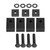 Car Rear Seat Recline Kit Seat Spacers Bolts Washers for Jeep Wrangler JK JKU JL JLU 07-18