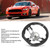 Custom Carbon Fiber Steering Wheel Perforated Leather Replacement for Ford Mustang V6 EcoBoost GT Shelby 2015‑2017