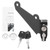 Motorcycle Helmet Lock Kit with 2 Keys Mounting Gasket Fit for Kawasaki Z1000/Ninja 1000