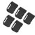 5Pcs Lithium Battery Storage Rack Shelf Bracket Belt Slot for Makita 18V Fixing DevicesBlack