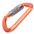 Outdoor DShaped Carabiner Auto Locking Carabiner Safety Buckle for Camping Climbing(Orange )