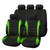9 Pcs Car Seat Cover Vehicle Protective Cushion Four Seasons Universal Full Surround Headrest Auto Interior Decoration for Most Car Truck Suv Van Seam Style