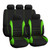 9 Pcs Car Seat Cover Vehicle Protective Cushion Four Seasons Universal Full Surround Headrest Auto Interior Decoration for Most Car Truck Suv Van Seam Style