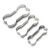 3 Piece Stainless Steel Cutters Dog Bone Biscuit Cutter Set DIY Baking Tools