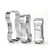 3 Piece Stainless Steel Cutters Dog Bone Biscuit Cutter Set DIY Baking Tools
