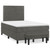 vidaXL Boxspring posteľ s matracom, tmavosivá 120x190 cm, zamat