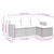 vidaXL 4 Piece Garden Sofa Set with Cushions Black Poly Rattan