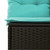 vidaXL 4 Piece Garden Sofa Set with Cushions Black Poly Rattan