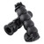 2x Motorcycle Handlebar Hand Grips 1" With Throttle Boss For Cruiser Black