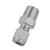 1pcs ZG Stainless Steel Compression Fitting Straight Ferrule Joint for Water Oil Air(ZG1/4-4)