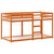 vidaXL Bunk Bed without Mattress Wax Brown 75x190 cm Small Single Solid Wood Pine