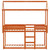 vidaXL Bunk Bed without Mattress Wax Brown 75x190 cm Small Single Solid Wood Pine