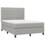 vidaXL Boxspring posteľ s matracom bledosivý 140x190 cm látka