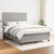 vidaXL Boxspring posteľ s matracom bledosivý 140x190 cm látka