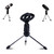 Desktop Microphone Tripod Stand Portable Adjustable Fishing Tripod Microphone Clip for Conferences Meeting