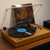 MzeliKing Vinyl Record Player  Turntable Wooden Tabletop Vintage Gramophone Compatible with 7/10/12-inch Vinyl Records 33/45/78 RPM Speeds BT5.3 Speaker RCA Output with Acrylic Dust Cover