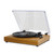 MzeliKing Vinyl Record Player  Turntable Wooden Tabletop Vintage Gramophone Compatible with 7/10/12-inch Vinyl Records 33/45/78 RPM Speeds BT5.3 Speaker RCA Output with Acrylic Dust Cover