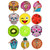 Summer Beach Round Cartoon Printed Towel Mat Cover Up Women Sunscreen Shawl Scarf Pool Blanket