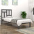 vidaXL Bed Frame Grey Solid Wood Pine 90x190 cm Single